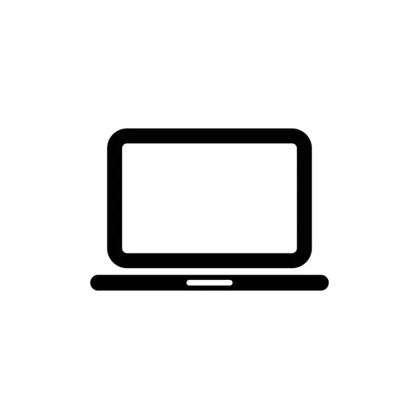 Laptop Desktop Ícone Computador Fundo Isolado Vetor Eps — Vetor de Stock