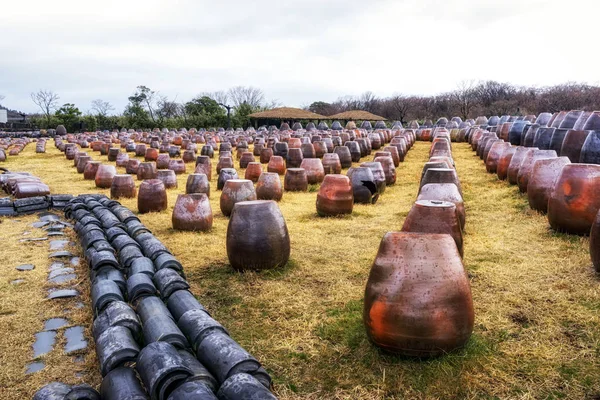 Koreański garnki kamiennych park — Zdjęcie stockowe