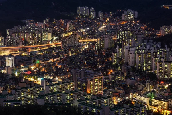 Widok nocny na Seul — Zdjęcie stockowe