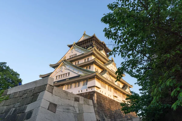 Vista para o Castelo de Osaka — Fotografia de Stock