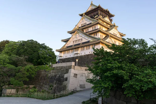 Vista para o Castelo de Osaka — Fotografia de Stock