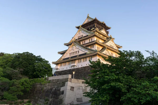 Vista para o Castelo de Osaka — Fotografia de Stock