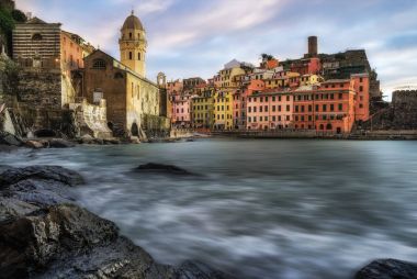 Vernazza gün batımında
