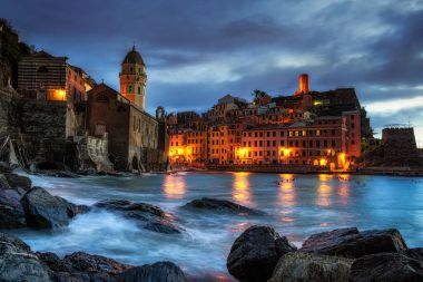 Vernazza gün batımında
