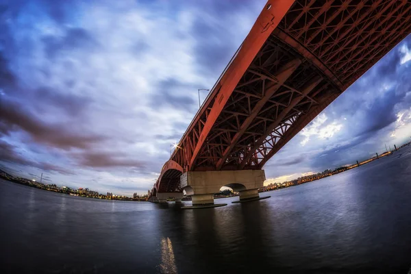 Seongsan brug bij zonsondergang — Stockfoto