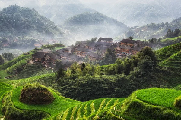 Longji rijst terras — Stockfoto