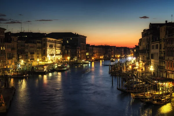 Sonnenuntergang über dem Canal Grande — Stockfoto