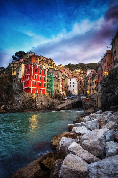 Riomaggiore vue du matin — Photo