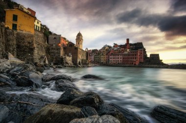 Vernazza gün batımında
