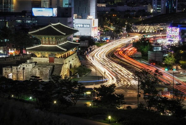 Dongdaemun nachts — Stockfoto