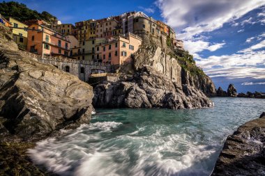 Manarola dock üzerinden