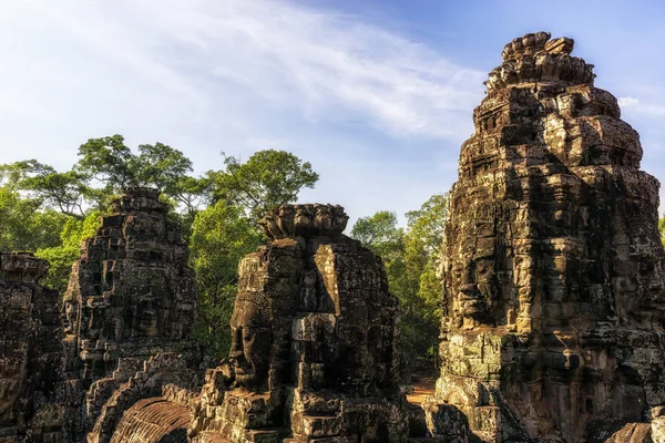 Bayon temple face towers — Stock Photo, Image