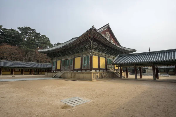 Museoljeon hallways in bulguksa temple — Stock Photo, Image