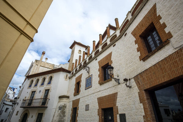Narrow alleyways and streets of Sitges, Spain