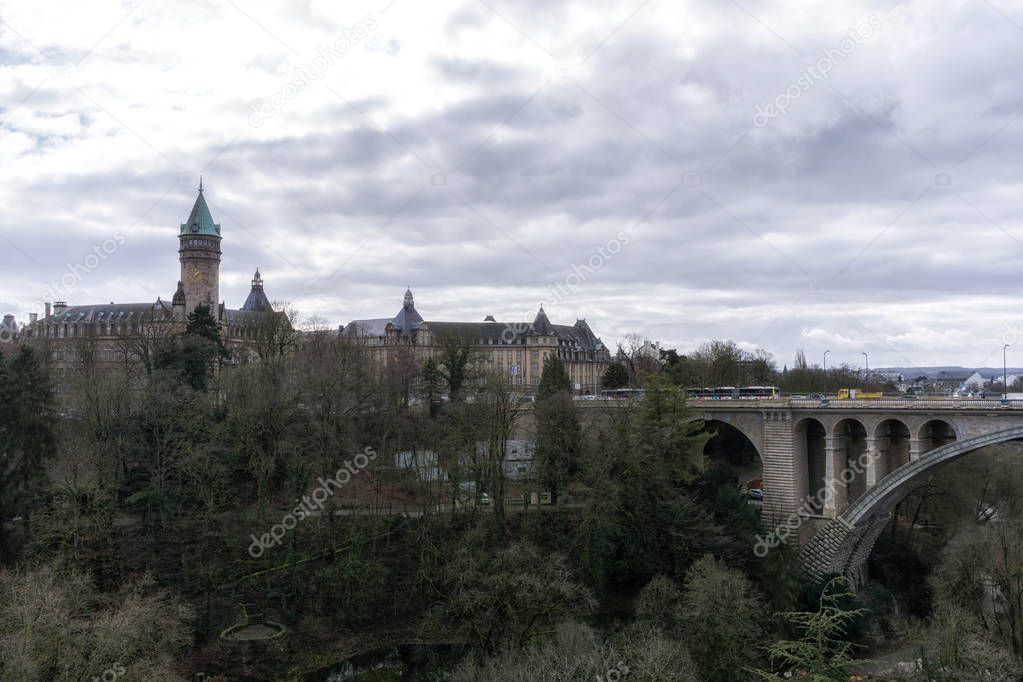 Adolphe bridge and petrusse valley