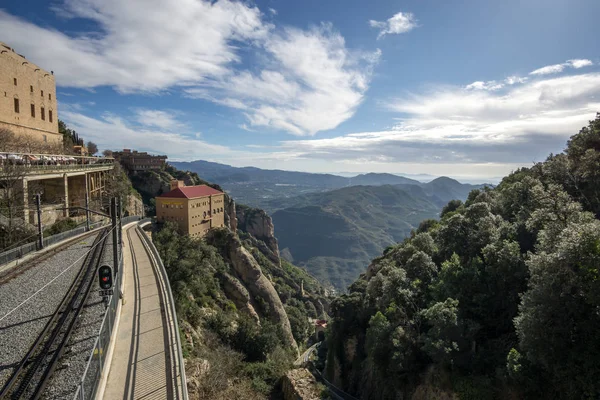 Abadía del ferrocarril de Montserrat — Foto de Stock
