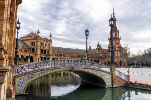 Sevilla španělské Plaza — Stock fotografie