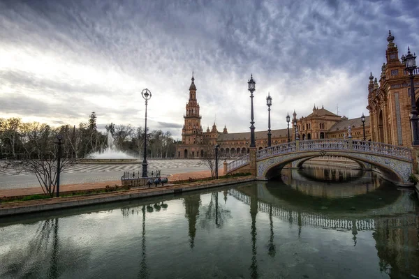 Sevilla španělské Plaza — Stock fotografie