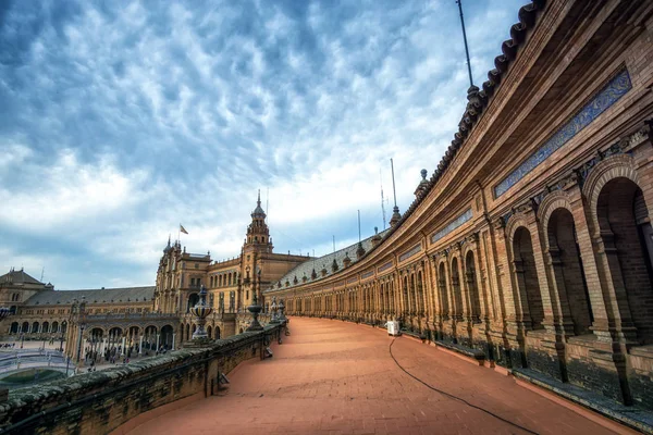 Sevilla spanischer Platz über Pavillon — Stockfoto