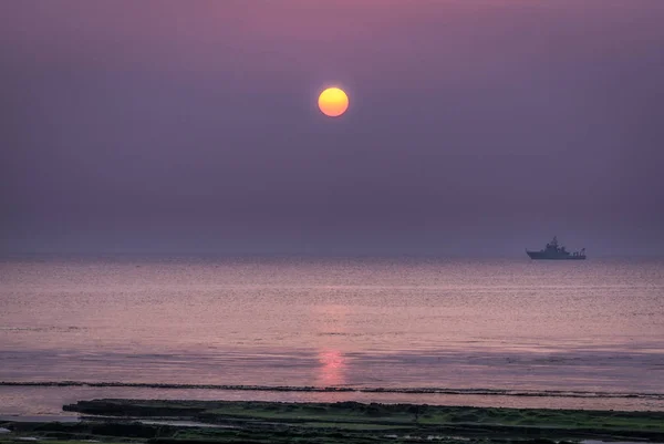 Sonnenaufgang vom Strand von Gwangchigi — Stockfoto