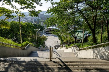 Naksan Park 'ta uzun merdivenler