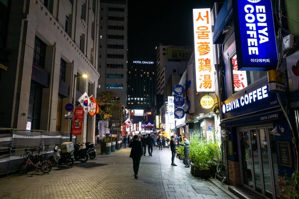 Bukchang dong food alley — ストック写真