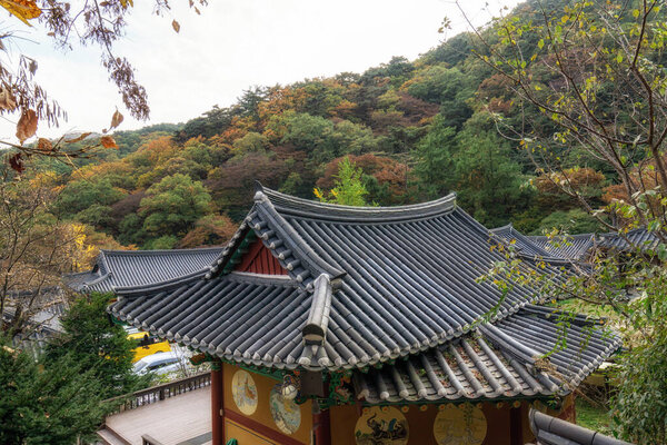 yongmunsa temple in autumn