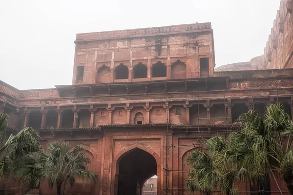 Agra fort buitenaanzicht — Stockfoto