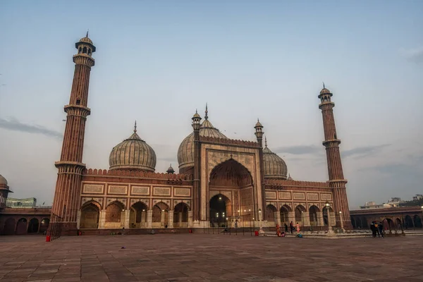 Jama Masjid wschód słońca — Zdjęcie stockowe