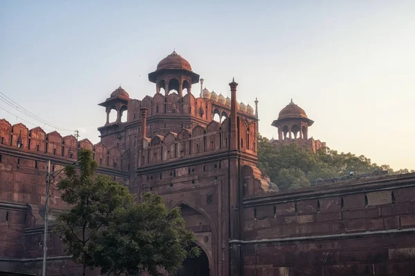 Лахорі ворота червоний форт новий Delhi — стокове фото