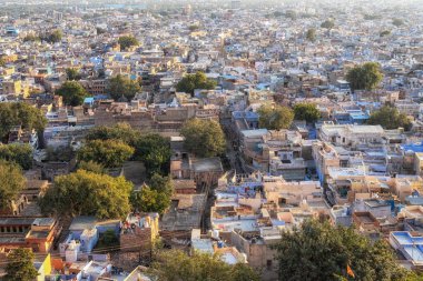 Jodhpur şehir görünümü üstten