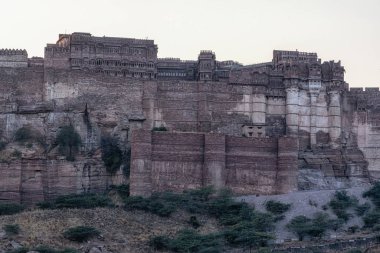 mehrangarh fort close up sunset