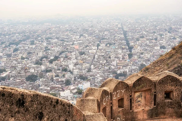 Jaipur cidade Nahargarh Fort View — Fotografia de Stock