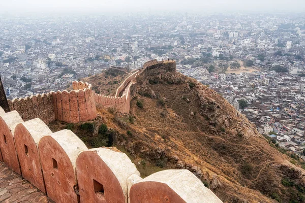 Jaipur Stadt Nahargarh Fort Ansicht — Stockfoto