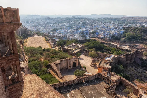 Mehrangarh pevnost a jodhpur pohled — Stock fotografie