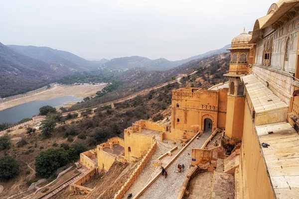 Amer fort and the mountain view — Stock Photo, Image