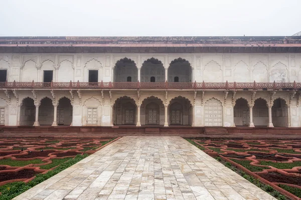 Agra fort anguri bagh — Stockfoto