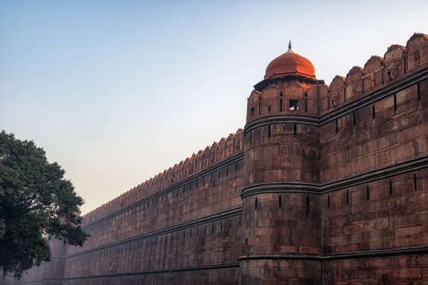 Red fort fortress wall — Stock Photo, Image