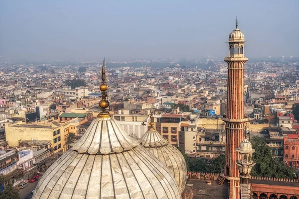 Vista de jama masjid e novo delhi — Fotografia de Stock