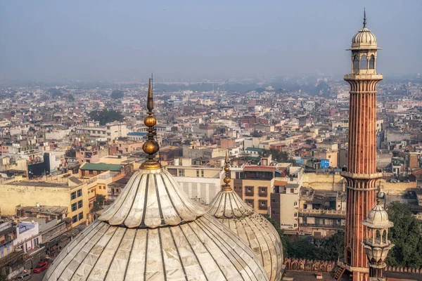 Vista de jama masjid e novo delhi — Fotografia de Stock