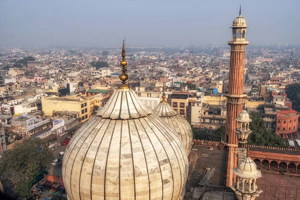 Vista de jama masjid e novo delhi — Fotografia de Stock