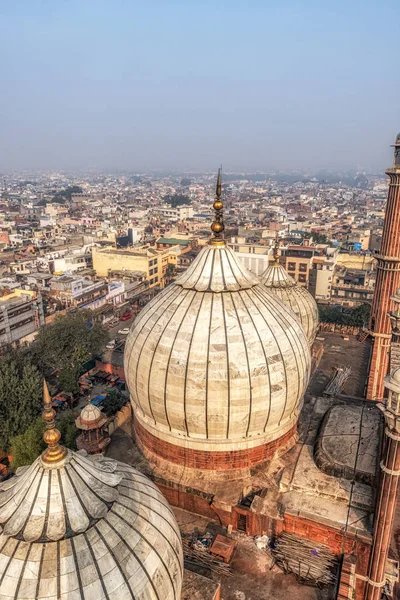 Vista de jama masjid e novo delhi — Fotografia de Stock