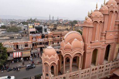 Hawa Mahal 'den Jaipur şehir manzarası