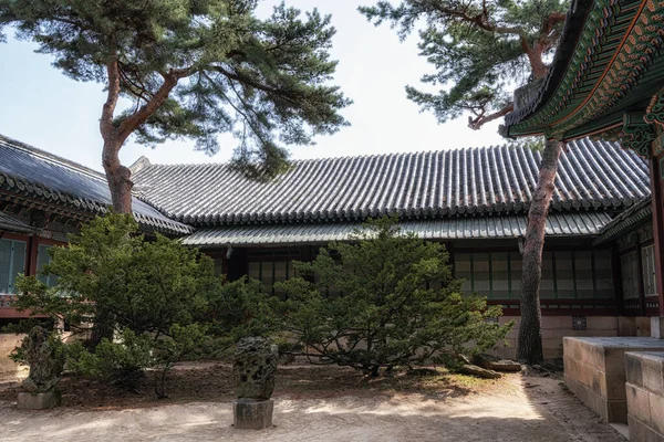 Güney Kore Seul Deki Changdeokgung Sarayı Nda Daejojeon Salonunun Arkasında — Stok fotoğraf