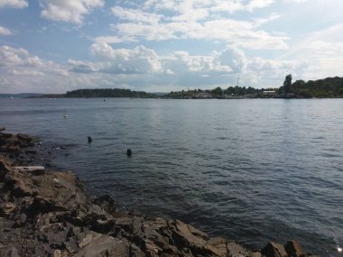 Hovedoya ada manzarası (Oslo, Norveç)