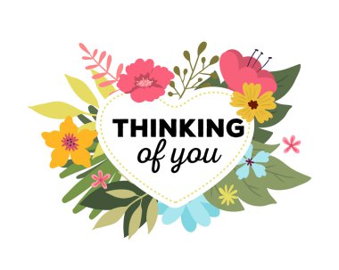 Vektör çizimi güzel çiçekler, çiçek şablonuyla l