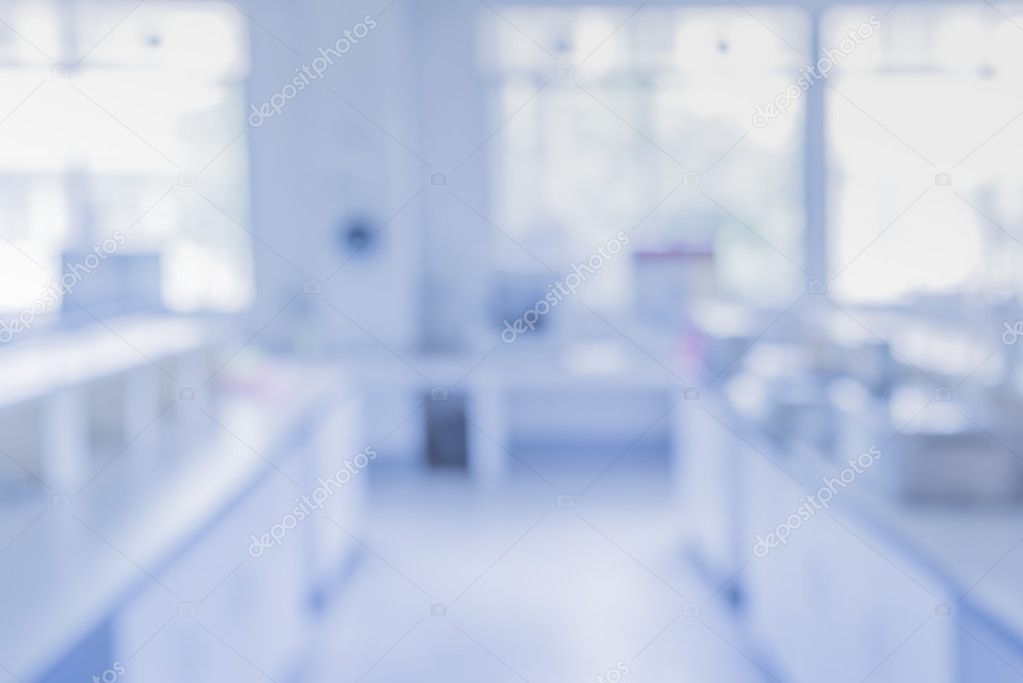 blur image of modern laboratory for pharmacy background usage .