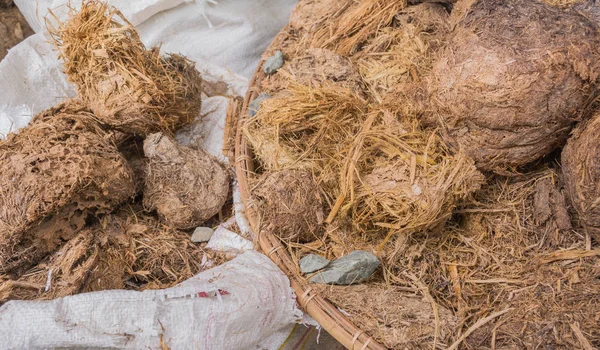 Bilden Elefant Bajs Marken — Stockfoto