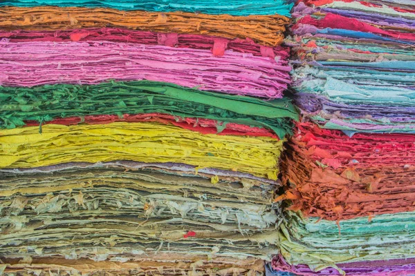 El yapımı kağıt doku tabakası.