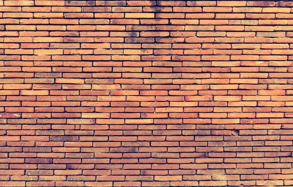 Vintage tone image of red brick wall . — Stock Photo, Image